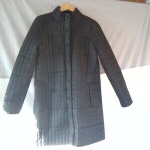 Eggshell Recycled Nylon Stand Collar Coat Size M/M